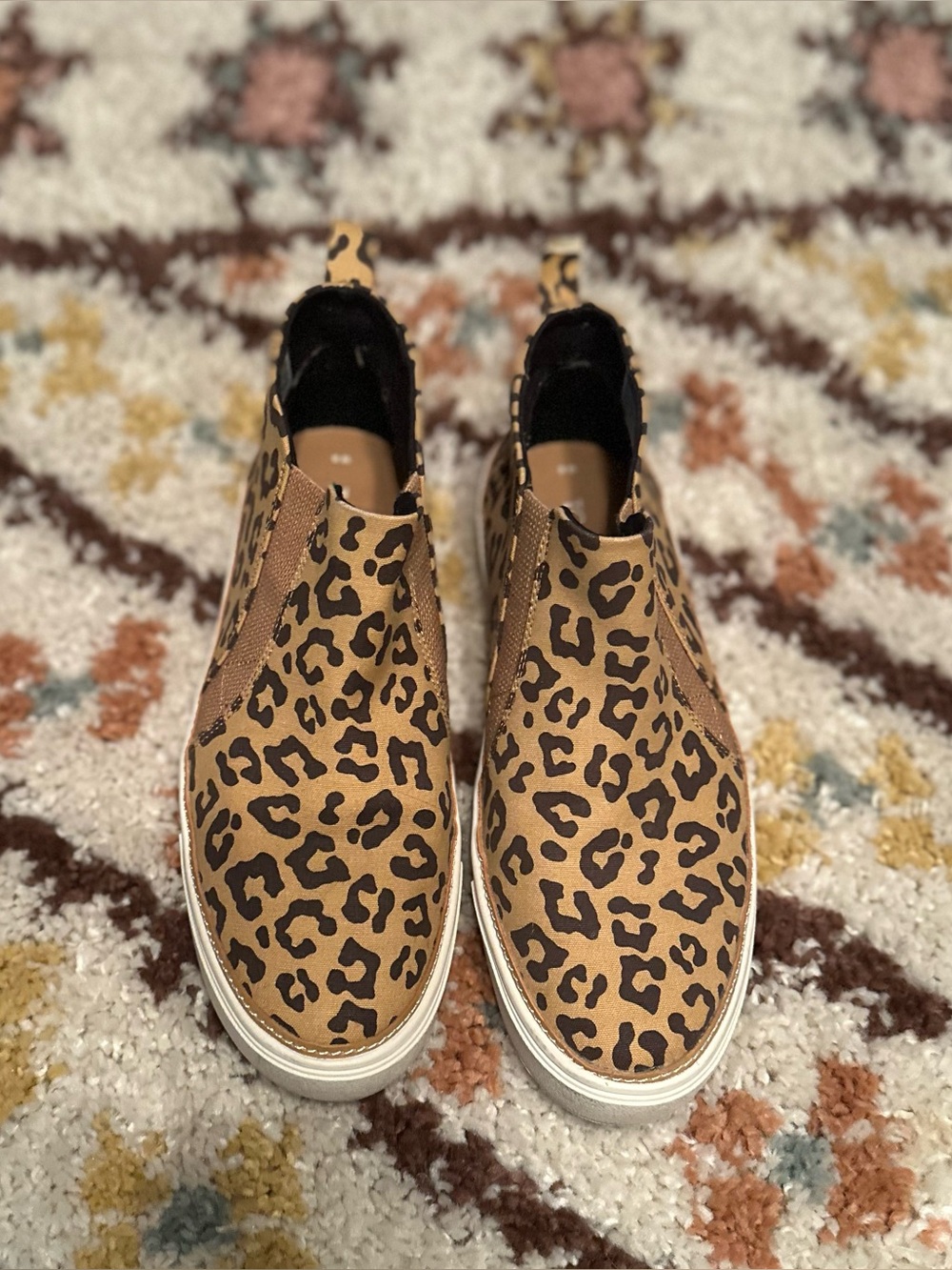 Toms Bryce Leopard Print Slip-On Sneakers